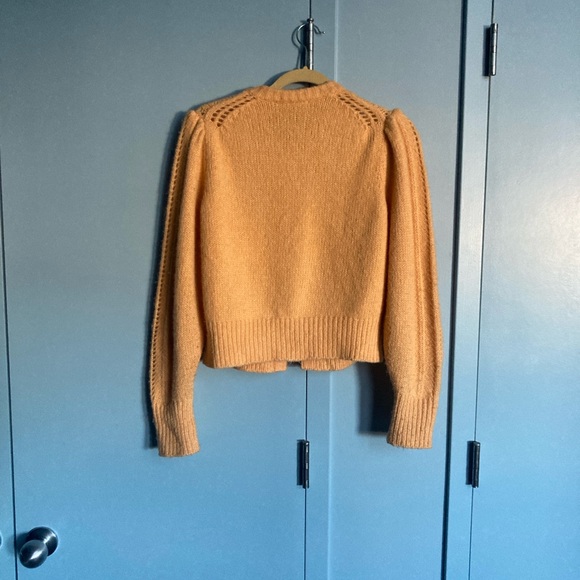 Everlane The Cloud Cardigan Papaya sz M - Picture 3 of 6